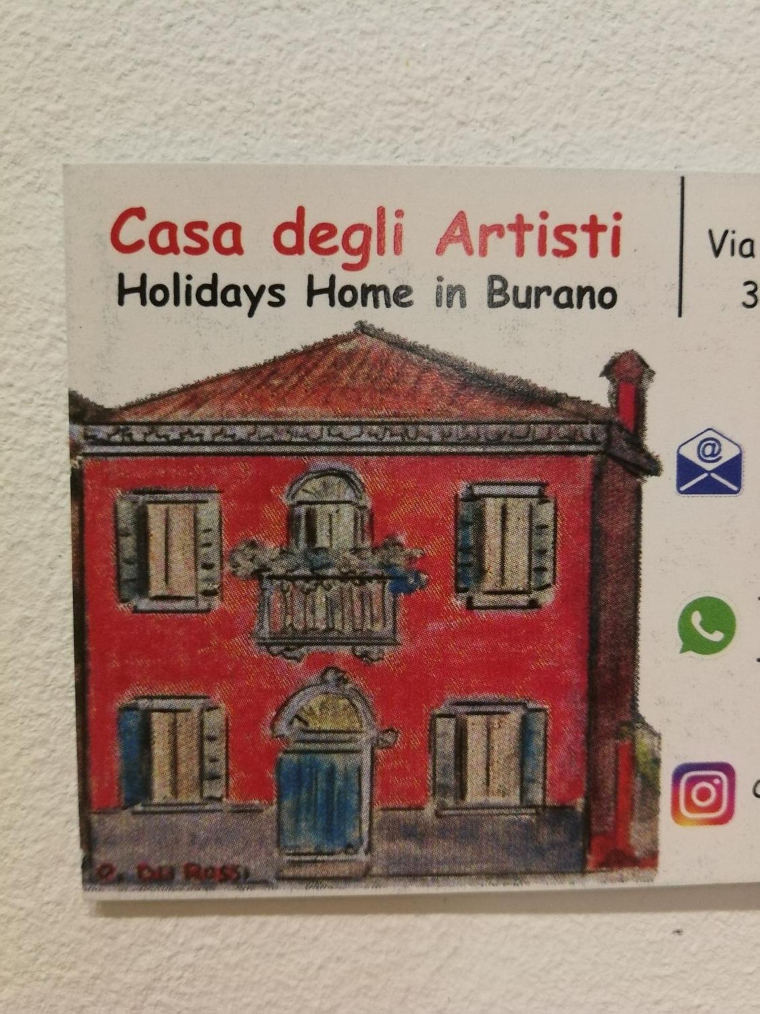 Casa Degli Artisti Lägenhet Burano Exteriör bild